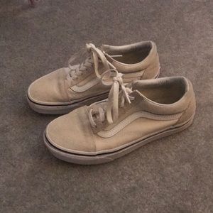 Cream Old Skool Vans